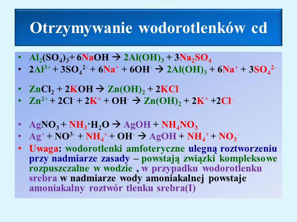 Wodorotlenki I Zasady Budowa I Nazewnictwo Ppt Pobierz